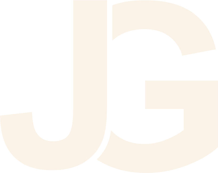 jg logo off white